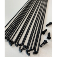 Комплект спиц c ниппелями SPANK 359 27.5" J-Hook 2.2/1.8/2.0, 273mm 17pcs / 270mm 17pcs, 34pcs Black || Комплект спиць з ніппелями SPANK 359 27.5" J-Hook 2.2/1.8/2.0, 273mm 17pcs / 270mm 17pcs, 34pcs Black