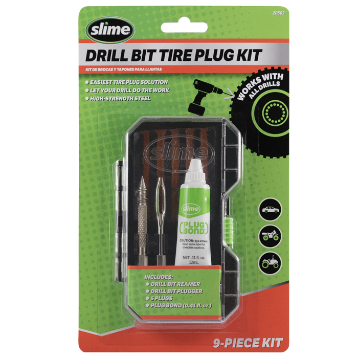 Ремкомплект для бескамерки Slime Tubeless Tire Plug Drill Bit Kit