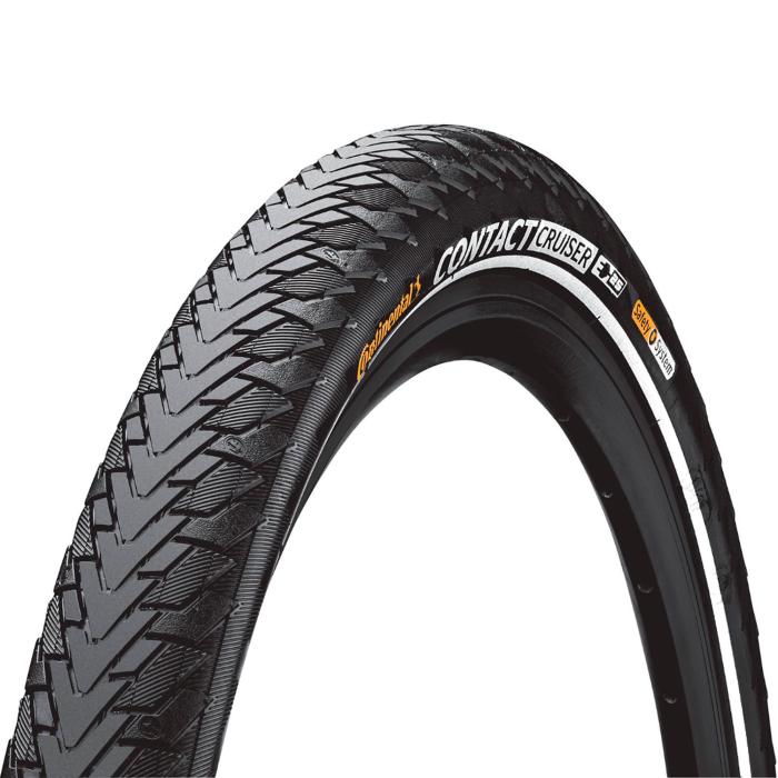 Покрышка Continental CONTACT Cruiser Reflex, 28"x2.20, 55-622, Wire, SafetySystem Breaker, 1025 г,  черный