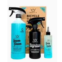 Набір для мийки Peaty's Gift Pack, шампунь 1L / дегризер 500ml / мастило ланцюга 120ml, All-Weather
