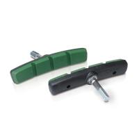 Тормозные колодки V-Brake XLC BS-V11, 4шт, 72 мм, зеленые || Гальмівні колодки V-Brake XLC BS-V11, 4шт, 72 мм, зелені