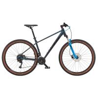 Велосипед KTM CHICAGO 271 рама М/43, серый (черно/синий) 2022/2023 || Велосипед KTM CHICAGO 271 27.5" рама М/43 сірий (чорно/синій) 2022/2023