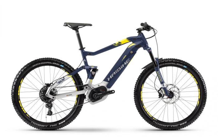 Електровелосипед Haibike SDURO FullSeven 7.0 500Wh 27,5", рама L, синьо-біло-жовтий, 2018