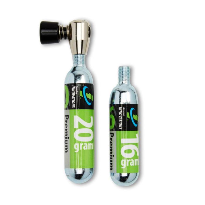 Балон CO2  2 шт(16гр+20гр) +клапан, Genuine Innovation