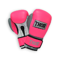 Перчатки боксерские THOR TYPHOON 10oz /PU /розово-бело-серые