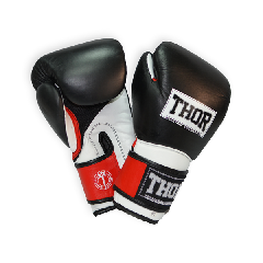 Перчатки боксерские THOR PRO KING 10oz /Кожа /черно-красно-белые