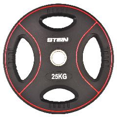 Диск полиуретановый черный Stein 25 кг || Диск поліуретановий чорний Stein 25 кг