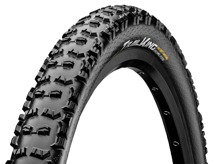 Покрышка бескамерная Continental Trail King ShieldWall, 26 x 2.40, черная, складная