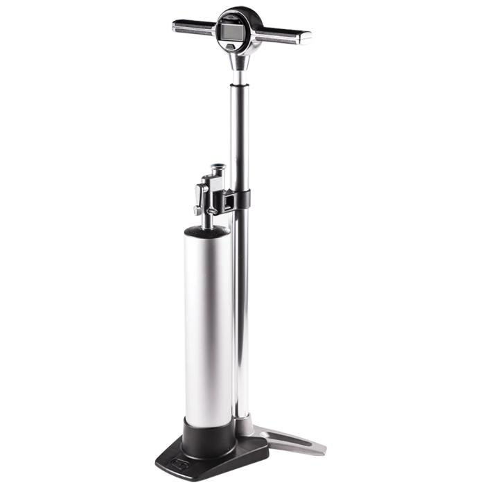Насос напольный Crankbrothers KLIC + BURST TANK, Silver (Digital)