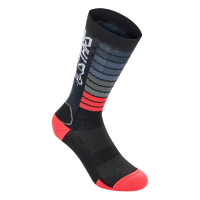 Носки Alpinestars DROP SOCKS 22 BLACK BRIGHT RED, L