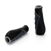 Грипсы XLC  'Ergonomic' черно-серые, 130мм || Гріпси XLC 'Ergonomic' чорно-сірі, 130мм