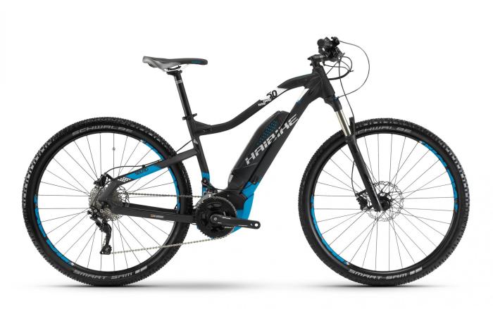 Електровелосипед Haibike SDURO HardNine 5.0 500Wh 29", рама L, чорно-синьо-білий, 2018