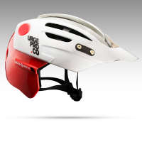 Шлем Urge Endur-O-Matic 2 бело-серо-красный S/M, 54-57см