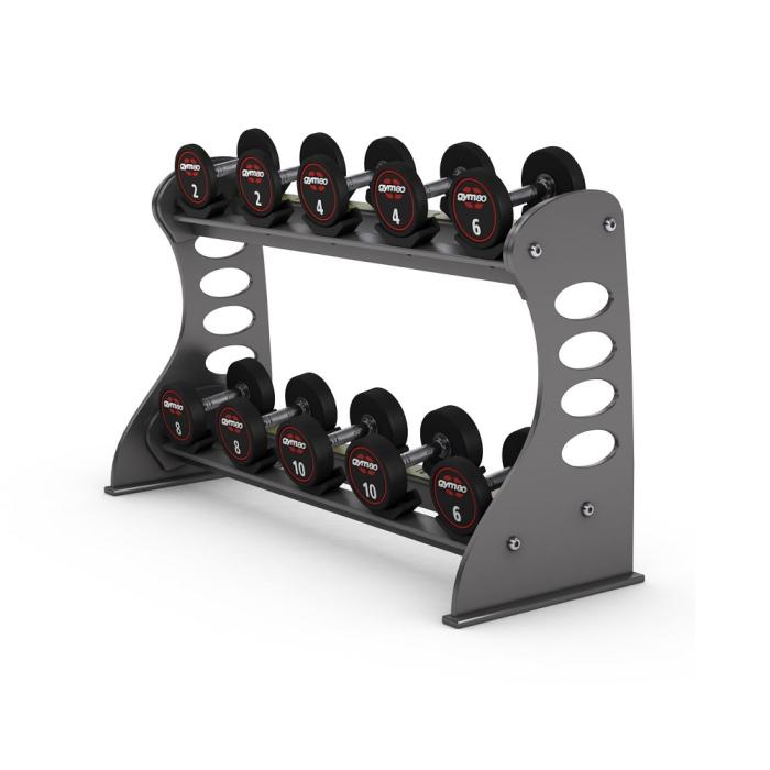 Стойка для гантелей, ложе - резина Gym80 Basic Dumbbell Rack with 10 rubber holders