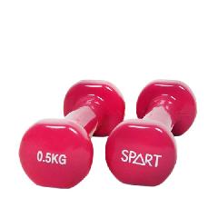 Гантель виниловая SPART 0.5 кг / пара/ розовые || Гантель вінілова SPART 0.5 кг / пара / рожеві