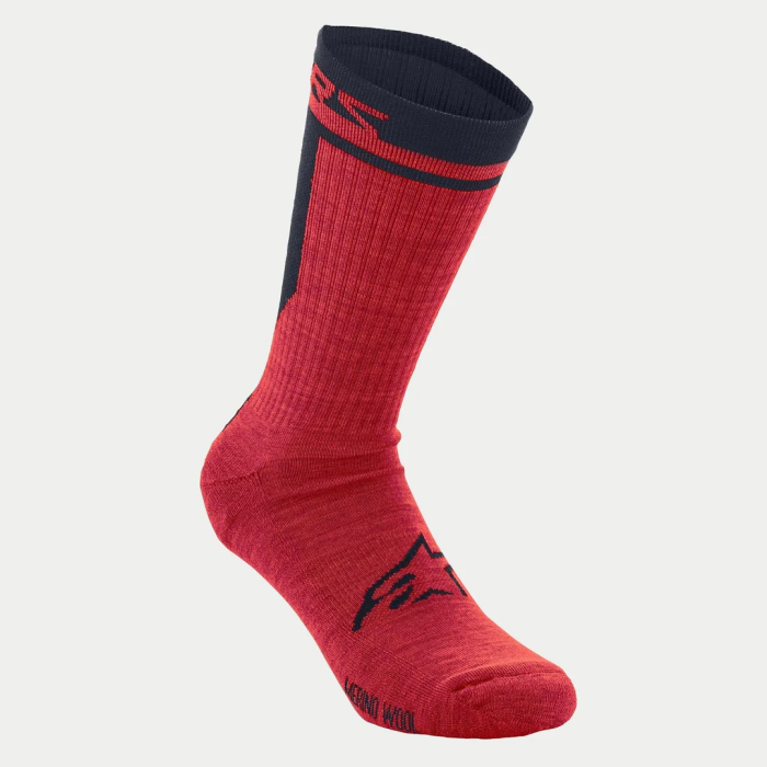Носки Alpinestars MERINO SOCKS 24 RED BLACK, L