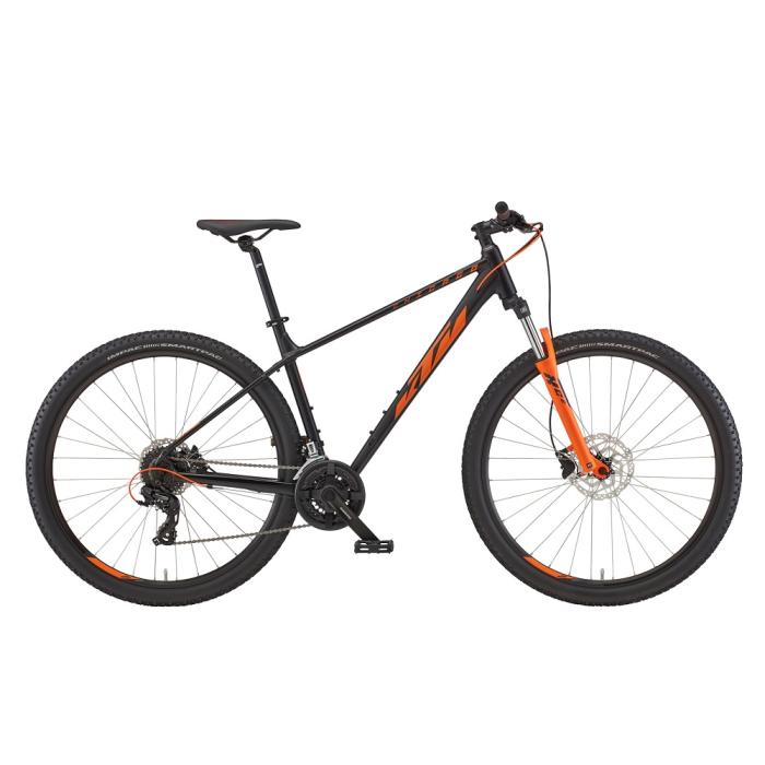 Велосипед KTM CHICAGO 292 29 " рама L / 48, чорний матовий (Помаранчевий), 2022