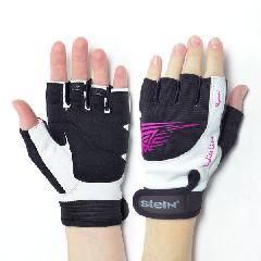 Перчатки Stein Nyomi (L) - бело-чёрно-розовые