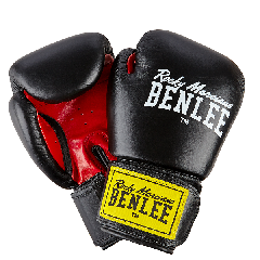 Перчатки боксерские Benlee FIGHTER 12oz /Кожа /черно-красные