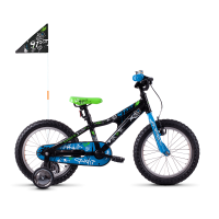 Велосипед Ghost POWERKID 16" ,черно-сине-белый,  2021 || Велосипед Ghost POWERKID 16", чорно-синьо-білий, 2021