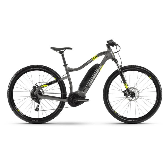 Електровелосипед Haibike SDURO HardNine 1.0 400Wh 9 s. Altus 29", рама L, сіро-лаймово-чорний, 2020