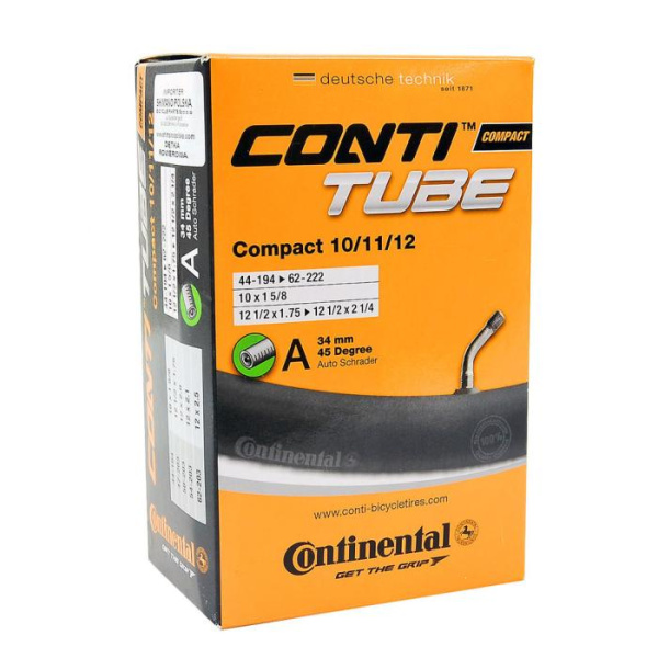 Камера Continental Compact Tube 10/11/12", A34 45, 44-194->62-222, 100 г