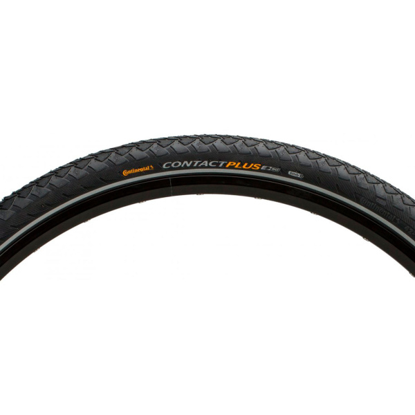 Покрышка Continental CONTACT Plus 28"x1.6, SafetyPlus Breaker, светоотражающая
