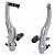 Тормоза V-Brake XLC BR-V03, серебристый || Гальма V-Brake XLC BR-V03, сріблястий