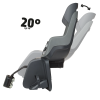 Детское велокресло Bobike GO Frames RS Reclining System - rear bicycle seat for frame Macaron grey || Дитяче велокрісло  Bobike GO Frames RS Reclining System - rear bicycle seat for frame Macaron grey