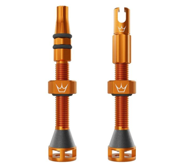 Ніпелі Peaty's Holeshot Fast Flow Tubeless Valves, 42mm, Mango