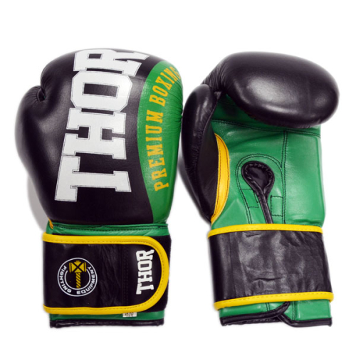 Рукавички боксерські THOR SHARK 16oz / PU / зелені