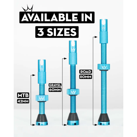 Ніпелі Peaty's x Chris King Tubeless Valves, 42mm, Silver