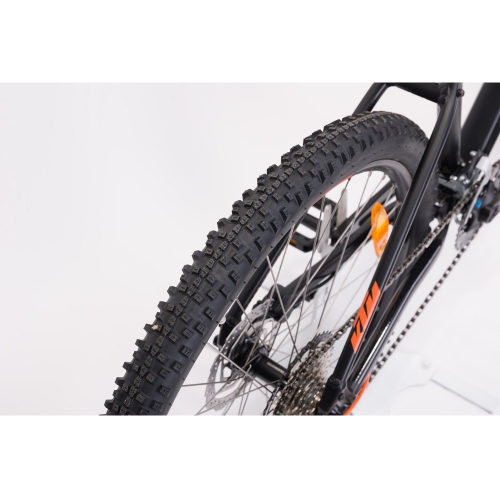 Велосипед KTM CHICAGO 272 27.5 " рама S/38, чорний матовий (Помаранчевий), 2022