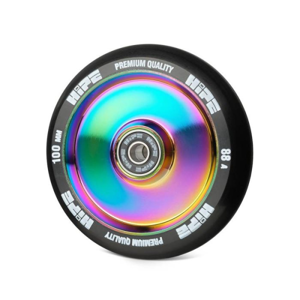 Колесо для трюкового самоката Hipe H05 100мм, neo-chrome / black