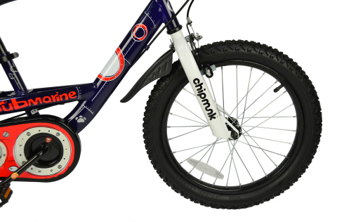 Велосипед детский RoyalBaby Chipmunk Submarine 18", OFFICIAL UA, темно-синий