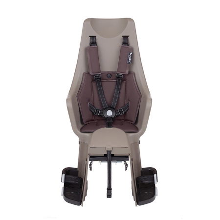 Детское велокресло Bobike Exclusive maxi Plus Carrier LED / Toffee Brown || Дитяче велокрісло Bobike Exclusive maxi Plus Carrier LED / Toffee Brown