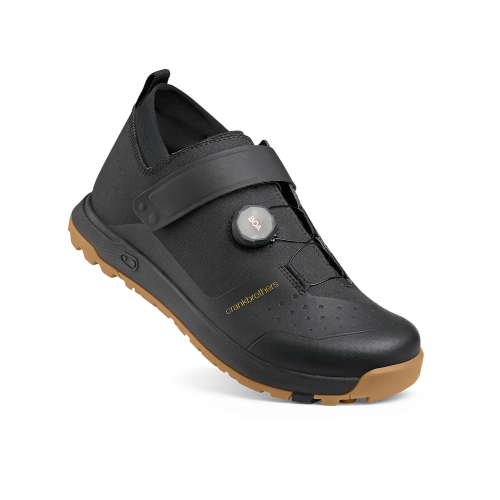 Велообувь CrankBrothers SHOES MALLET TRAIL BOA BLACK / GOLD - GUM OUTSOLE 11.5