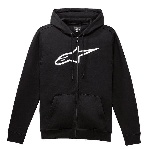 Реглан Alpinestars AGELESS ZIP HOODIE V3 BLACK/WHITE, M