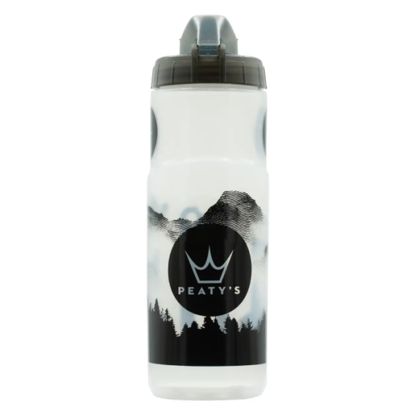 Фляга Peaty's x Fidlock Lockin Bottle, Mountains / Clear, 450ml