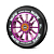 Колесо для трюкового самоката Hipe H01 110мм, Purple/Black ||  Колесо для трюкового самоката Hipe H01 110мм, Purple/Black