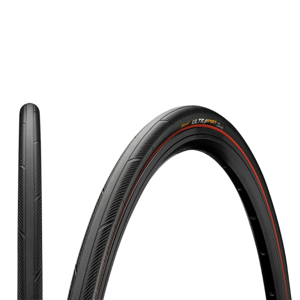 Покрышка Continental Ultra Sport III 28" | 700 x 23C черная/синяя , складная skin