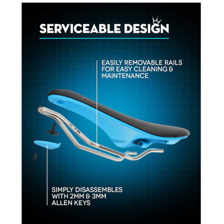 Сідло Peaty's Monarch Saddle, 4130 Rail, Nylon Base, Black