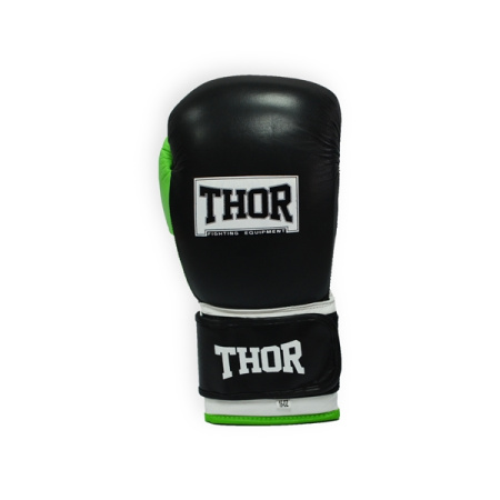 Рукавички боксерські THOR TYPHOON 10oz / PU / чорно-зелено-білі