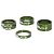 Проставочные кольца, XLC AS-A02, 1 1/8", зеленые || Проставочні кільця, XLC AS-A02, 1 1/8", зелені