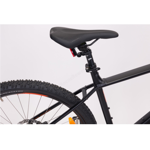 Велосипед KTM CHICAGO 272 27.5" рама M/43, черный матовый (оранжевый), 2022