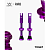 Ниппели Peaty's x Chris King Tubeless Valves, 42mm, Violet ||  Ніпелі Peaty's x Chris King Tubeless Valves, 42mm, Violet