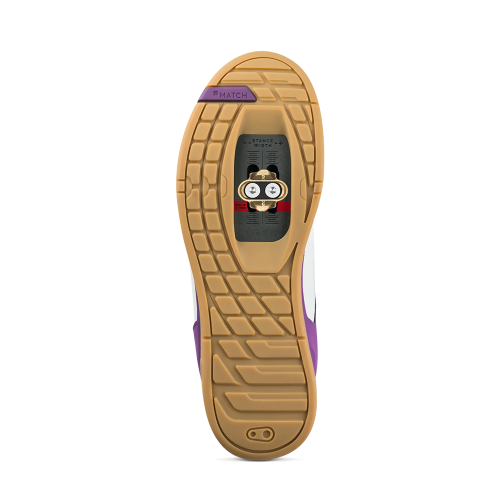 Велообувь CrankBrothers SHOES MALLET LACE WHITE / PURPLE - GUM OUTSOLE - BERNARD KERR 10.0