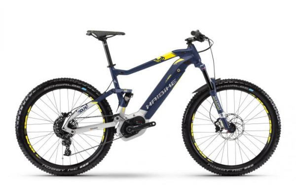 Електровелосипед Haibike SDURO FullSeven 7.0 500Wh 27,5", рама L, синьо-біло-жовтий, 2018