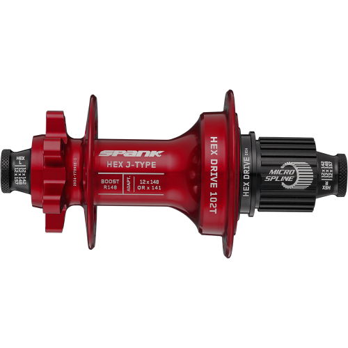 Втулка задня SPANK HEX J-TYPE Boost R148 HG 32H, Red