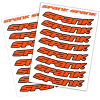 Набор наклеек на обода SPANK Decal kit, Orange || Набір наклейок на обода SPANK Decal kit, Orange